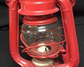 Red Winched Wheel Lantern