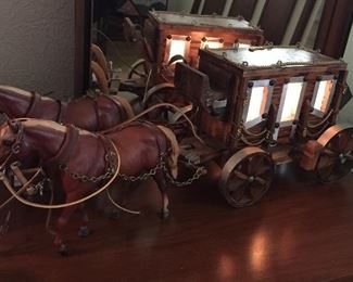 Lighted Stagecoach