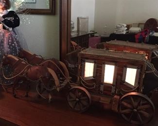 Lighted Stagecoach