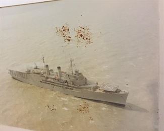 These Photos in the Personal Library of our Veteran a WWII, Korean & Vietnam Veteran Cherished for Years. We Believe this to be the U.S. Corpus Christi By the Bay Ship.