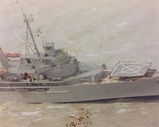 These Photos in the Personal Library of our Veteran a WWII, Korean & Vietnam Veteran Cherished for Years. We Believe this to be the U.S. Corpus Christi By the Bay Ship.