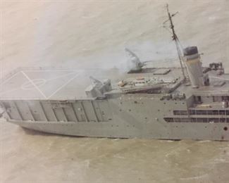 These Photos in the Personal Library of our Veteran a WWII, Korean & Vietnam Veteran Cherished for Years. We Believe this to be the U.S. Corpus Christi By the Bay Ship.
