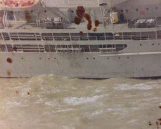 These Photos in the Personal Library of our Veteran a WWII, Korean & Vietnam Veteran Cherished for Years. We Believe this to be the U.S. Corpus Christi By the Bay Ship.