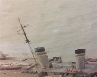 These Photos in the Personal Library of our Veteran a WWII, Korean & Vietnam Veteran Cherished for Years. We Believe this to be the U.S. Corpus Christi By the Bay Ship.