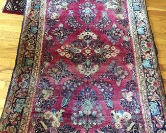 Hand knotted wool rug