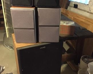 Bose, Sony, JVC, CW, and Pioneer speakers