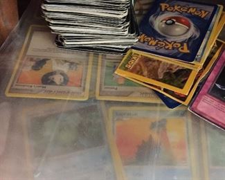 pokemon, baseball, and magic cards