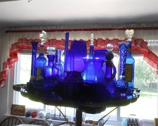Beautiful blue glassware
