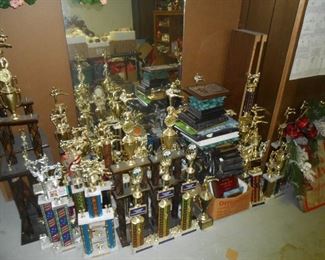 Trophies and more in the garage