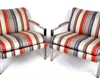 Pair of armchairs by Milo Baughman