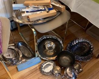 silver plate serving pieces