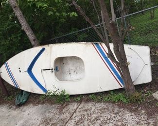 Top Side of Sunfish Sailboat