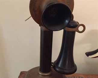 Antique candlestick phone 