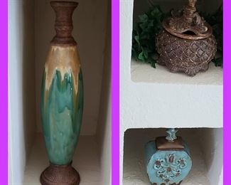 Ceramic Vase. decorative lidded boxes