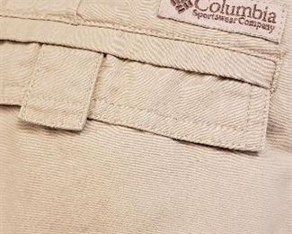Columbia and other name brand men's fishing and sport pants and shorts