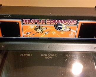 Missile Command video game machine. Works great but needs new monitor.