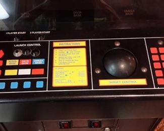 Missile Command video game machine. Works great but needs new monitor.