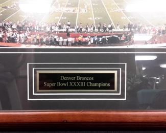 Denver Broncos Super Bowl XXXIII Champions frames pictures/photo