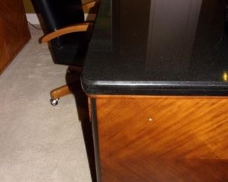 Stunning Drexel Heritage Walt Disney Signature Collection Executive Desk with Beautiful Black Granite top and custom wood design....Matching Credenza with Hutch/bookshelf! One of a kind! Asking $1,000 obo....call Jennie 816-726-2696 Mover available for $300