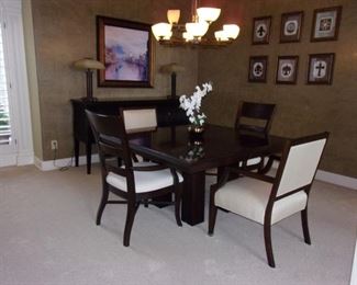 Lexington Dining room table with 6 chairs and matching buffet/sideboard!