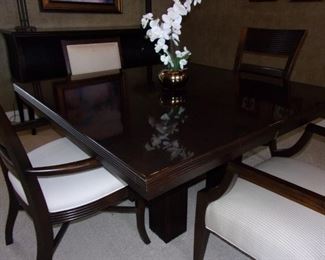 Lexington Dining room table with 6 chairs and matching buffet/sideboard!