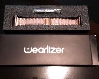 Wearlizer watch band for Apple watch. Rose gold and pink, new in box.