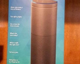 Amazon Echo, 2016, in box.