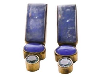 1. Semiprecious Stone and Sterling Silver Earrings