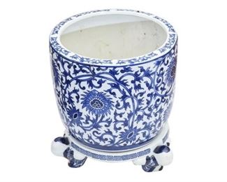 22. Chinese Porcelain Planter with Base