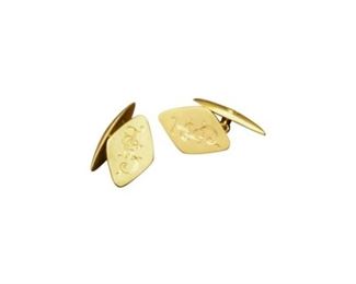 29. 18 K Gold Cufflinks