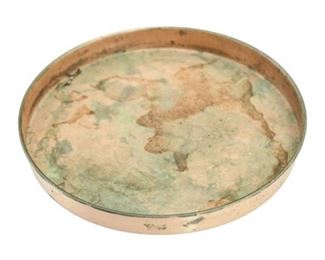 64. Solid Copper Center Dish