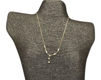 68. Ladies Gold and Diamond Pendent Necklace