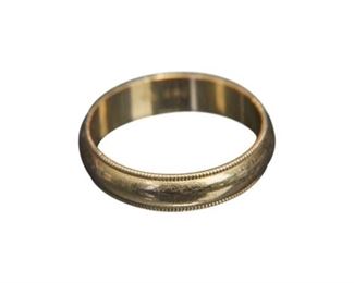 74. Mens 14K Gold Wedding Band