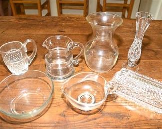 99. Group Lot Seven 7 Piece Glass or Crystal Items