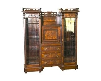 129. Fine Flamed Mahogany East Lake Double Side by Side