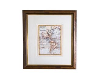 131. Rare Fine 17th century Map of America California as Island