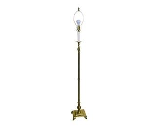 134. Vintage Bronze Floor Lamp