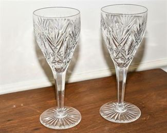 137. Large Pair Cut Crystal Glasses