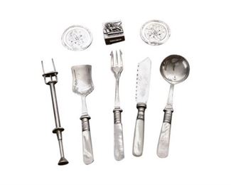 143. Set Five Victorian Condiment Servers Sterling Extras