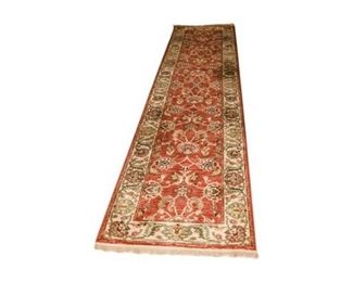148. Vintage AsianTwelve 12 Foot Long Wool RugRunner