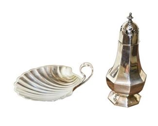 160. Set of Two Sterling Silver Table Accessories