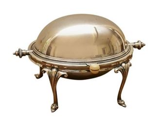 166. English Silverplated Food Server