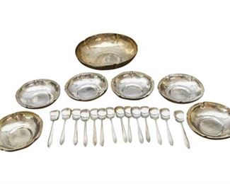 168. 21 piece Sterling Silver Serving Set