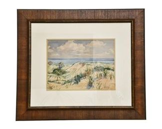 174. Vintage W. STUART ARCHIBALD WPA Watercolor Painting