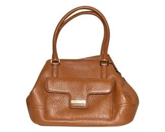 185. Womens Tan Leather BROOKS BROTHERS HandbagPurse
