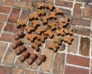 222. Group of TerraCotta Planter Feet