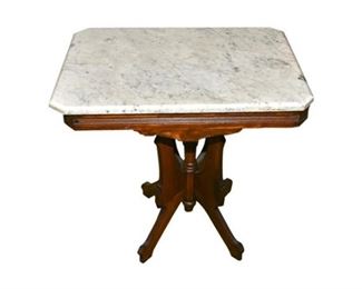 246. Victorian Marble Top Parlor Table