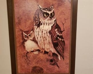Didn't everyone grow up with one of these???? MCM owl print on board.