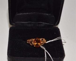 Citrine / 10K Gold Ring, LOTS MORE JEWELRY