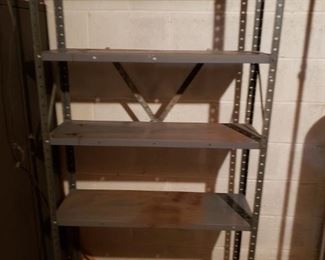 Metal storage shelving unit